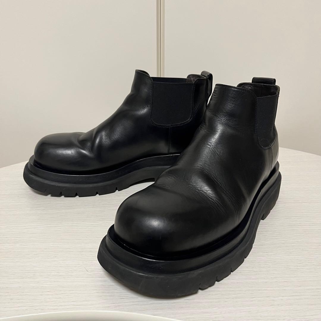 BOTTEGA VENETA ラグブーツ ブラック 38 レザー - ボッテガブーツ
