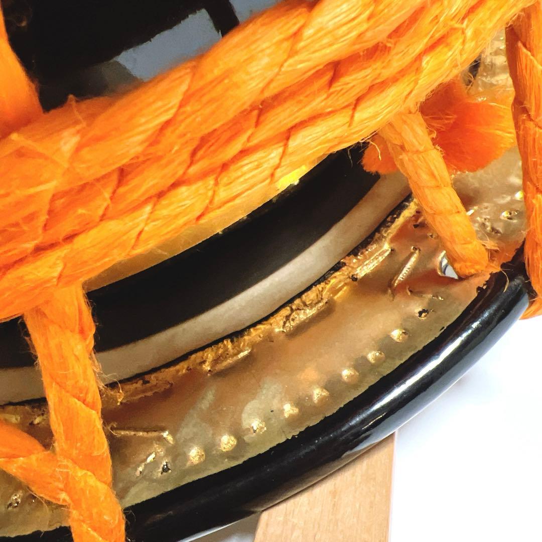 【良品】締め太鼓　和太鼓 35.5cm x 16cm 木製スタンド　金彩　蒔絵