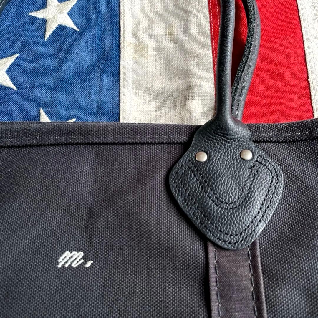 L.L.Bean BOTE AND TOTE レザーハンドル オールブラック M