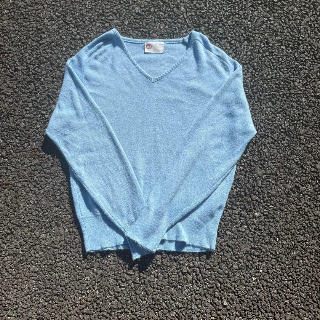 安い 通販ファッション - Sears knit sweater 70s シアーズ 空色
