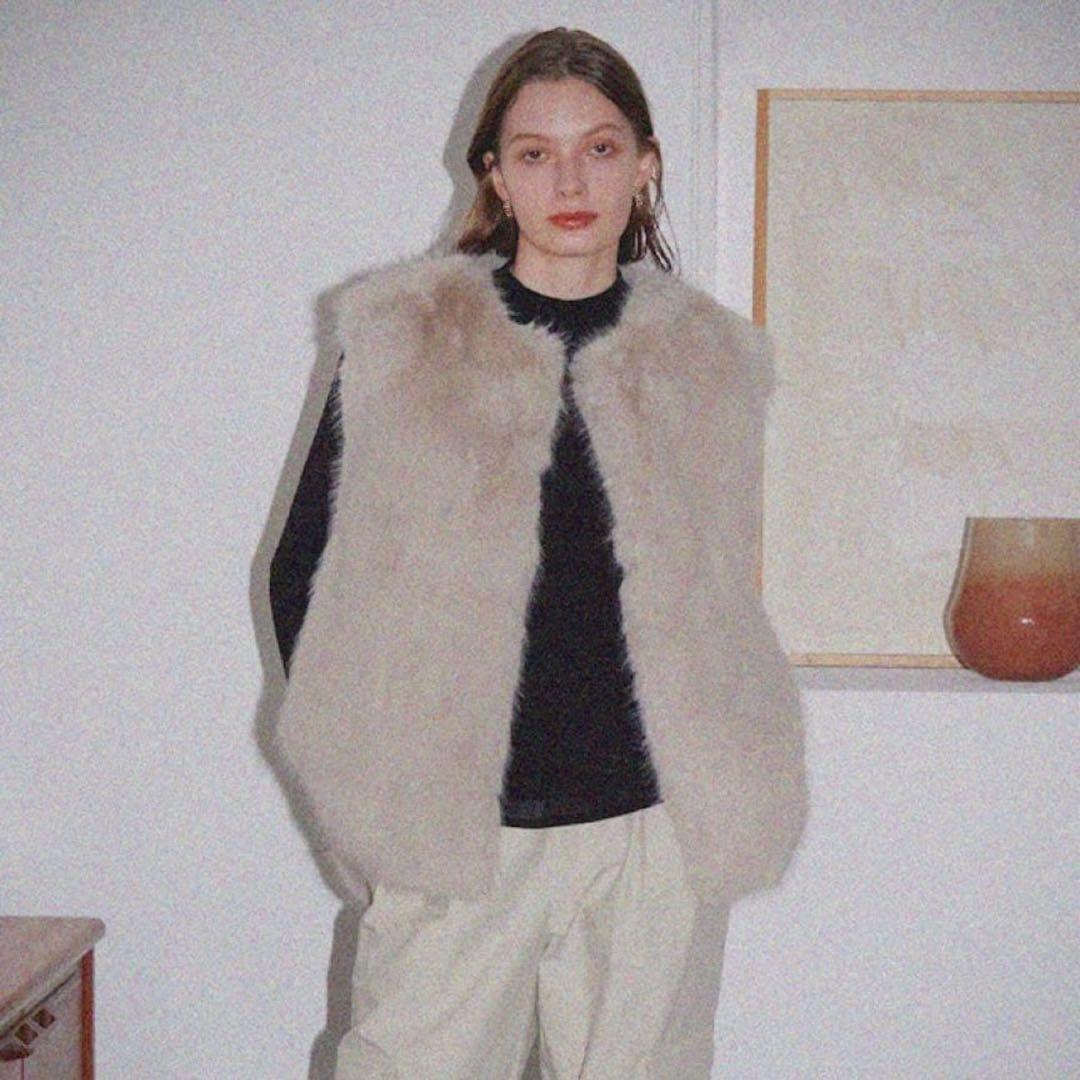 Maglia Plus (マリアプラス)エコファーベスト - メルカリ