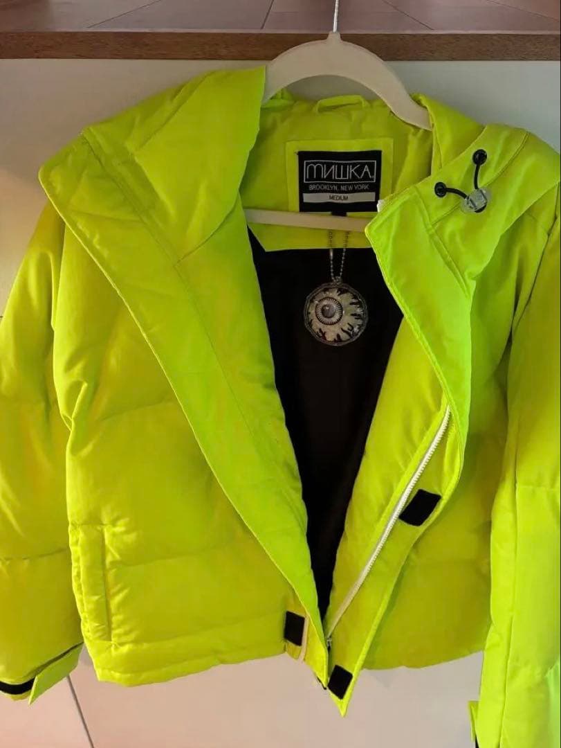 MISHKA ミシカ ダウンジャケット M MISHKA（ミシカ） ダウンジャケット 総柄 グラフィティデザイン