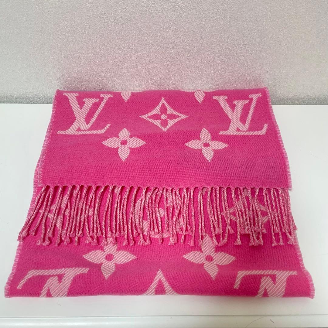 VUITTON マフラー ピンク ルイヴィトン エトール・アメージングラム