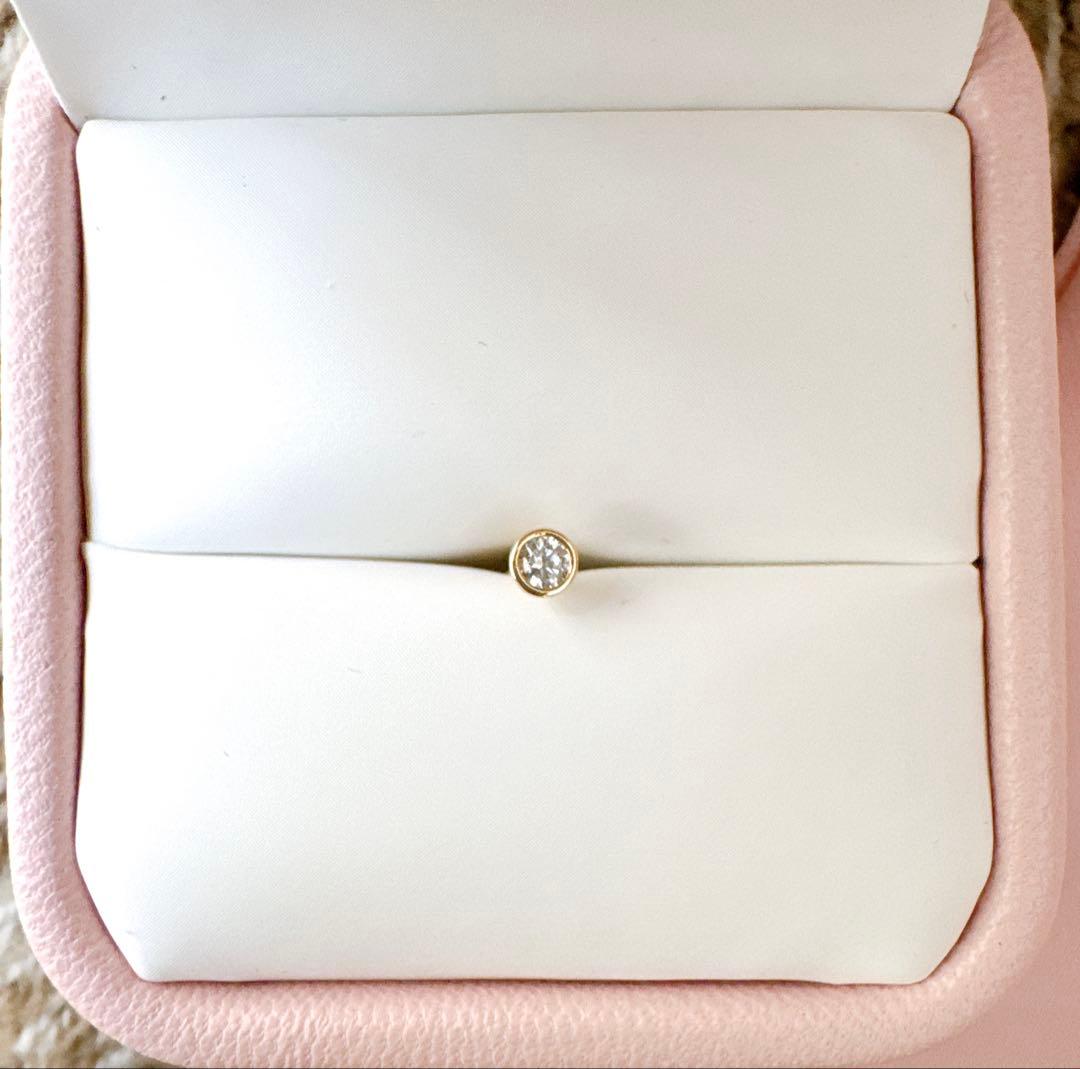 【試着のみ】 J&CO. ピアス 14Kジルコニア 片耳用 2.5mm