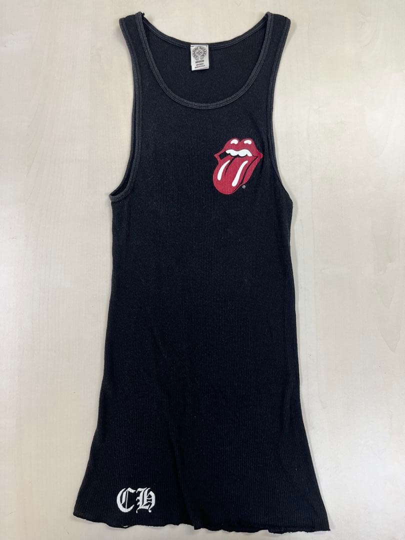 特別価格！/クロムハーツ/ローリング・ストーンズ タンクトップ M CHROME HEARTS+ NEW YORK ローリング ストーンズ タンクトップ (CHROME