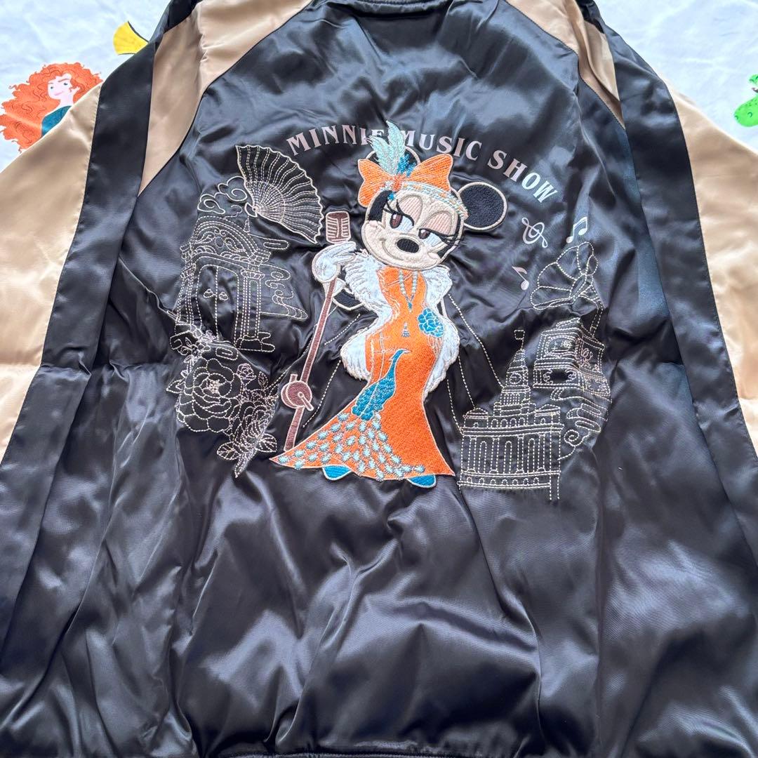 上海ディズニーランド 限定 ミニーマウス スカジャン 新品未使用 XL ディズニー ミニーマウス レッドガール スカジャン (L) ブルゾン