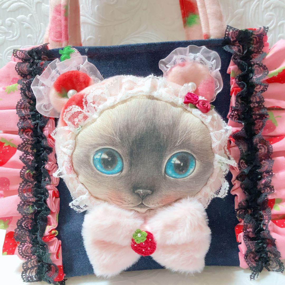 6点おまとめ ゆきそら様 ビッグ黒猫ちゃんトートバッグ コヤンイサム