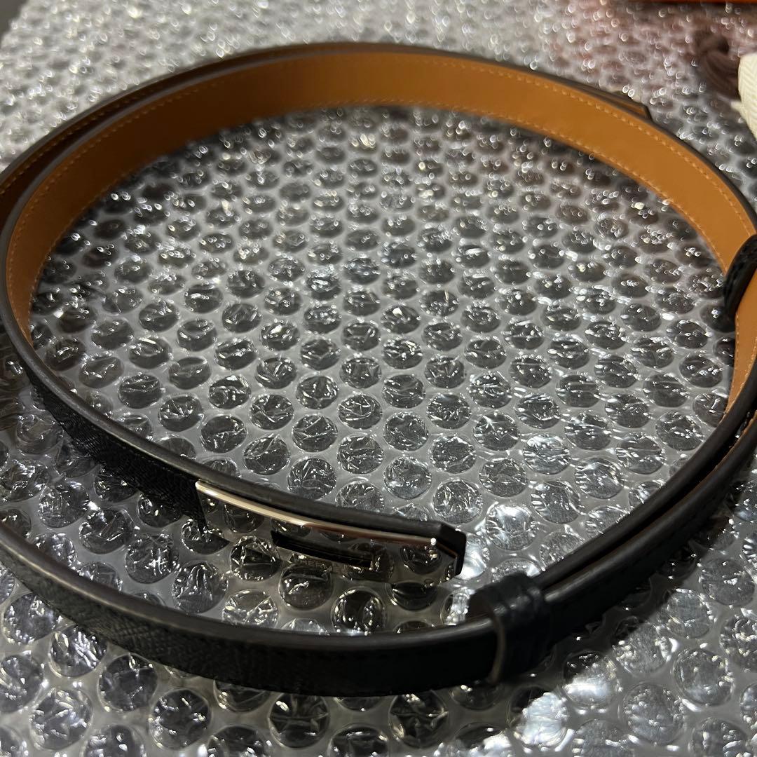 Hermès ベルト《ケリー》18 レザーベルト ブラック