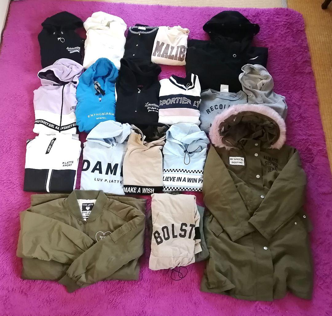 女の子 150 160 秋冬 まとめ売り ジェニィ ラブトキシック ピンクラテ PINK-latte（ピンクラテ） ジュニアサイズ 子供服 女の子 ニット