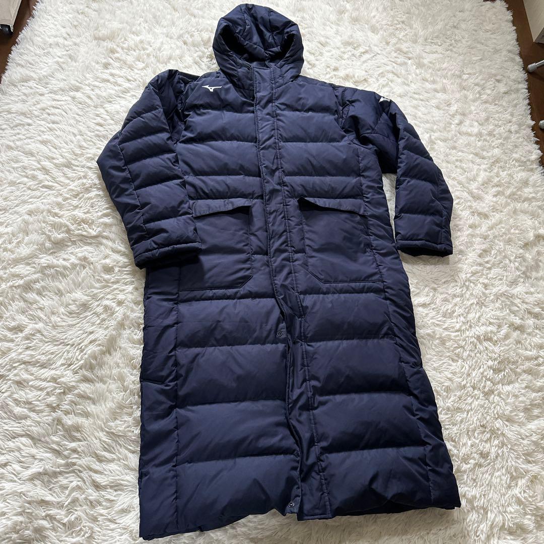 ミズノ フード付きダウンジャケット ダウンコート ベンチコート