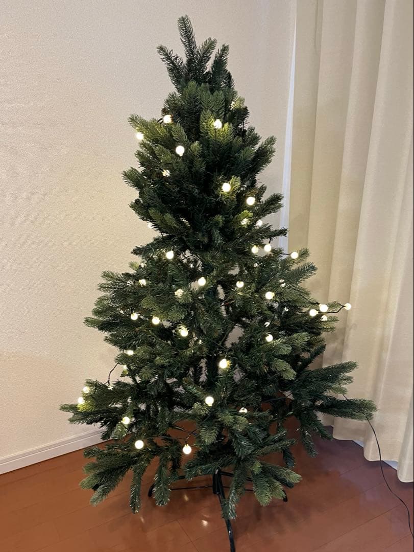 LEDライト付きクリスマスツリー150cm クリスマスツリー キャロルツリー 150cm LEDライト付き