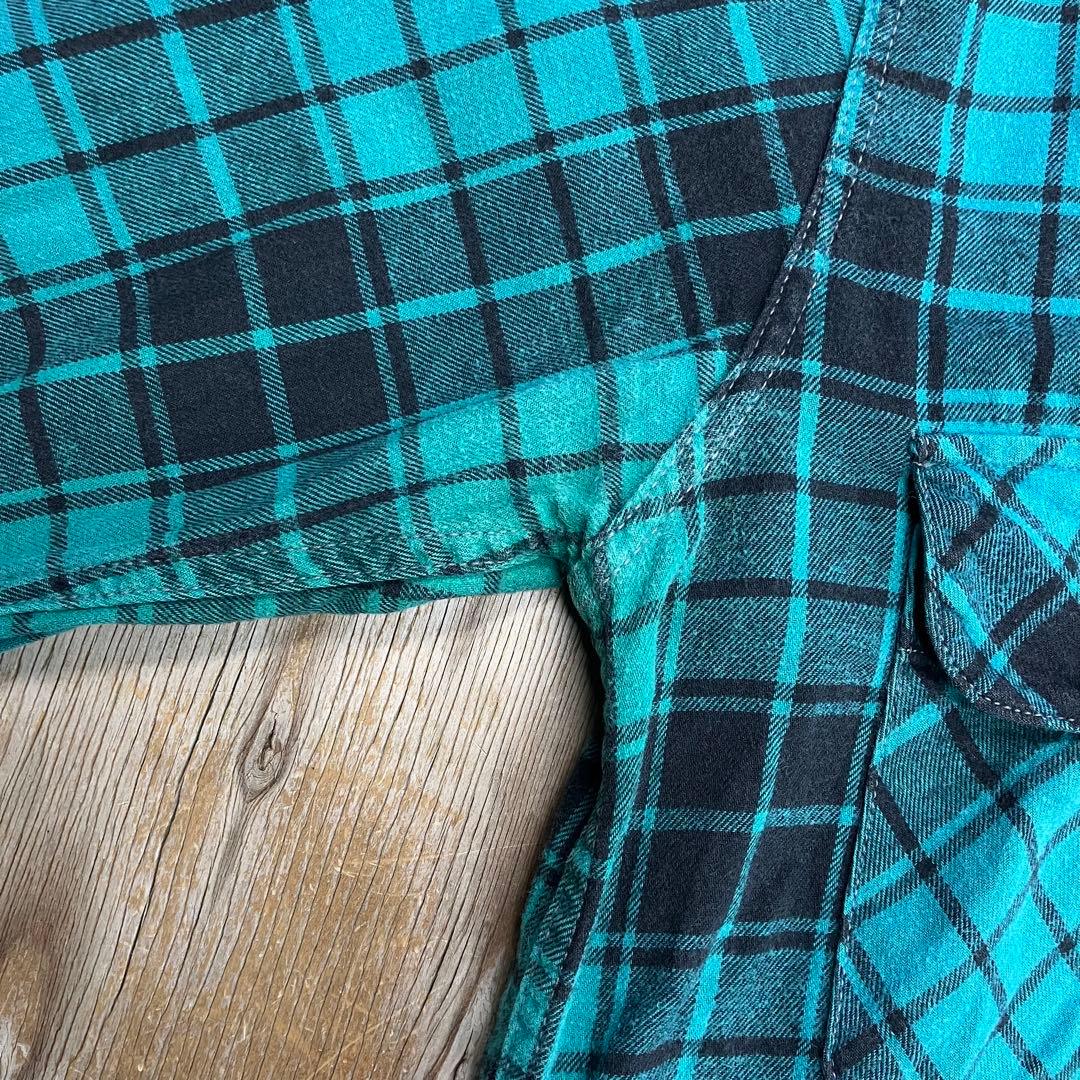 JOE MCCOY フランネルシャツ ブルー VINTAGE リアルマッコイズ - メルカリ