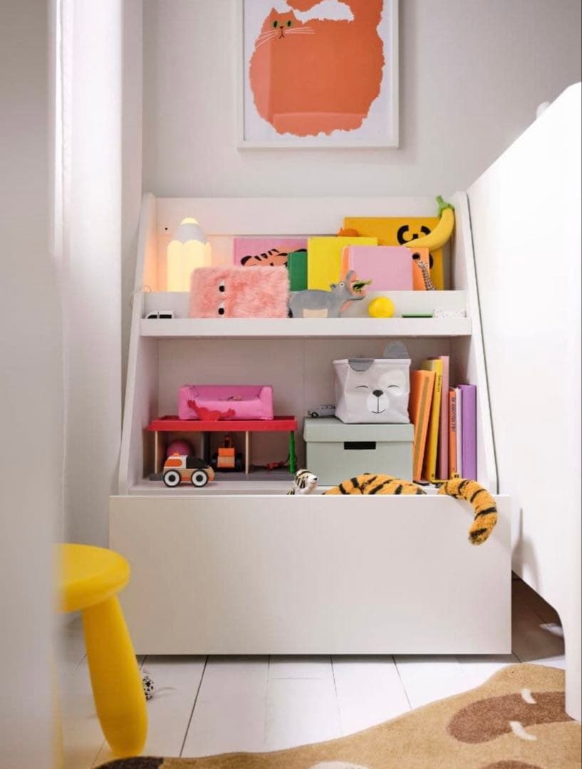 プ*ド様 IKEA BERGIG ベリグ ブックディスプレイ おもちゃ棚 ホワイ