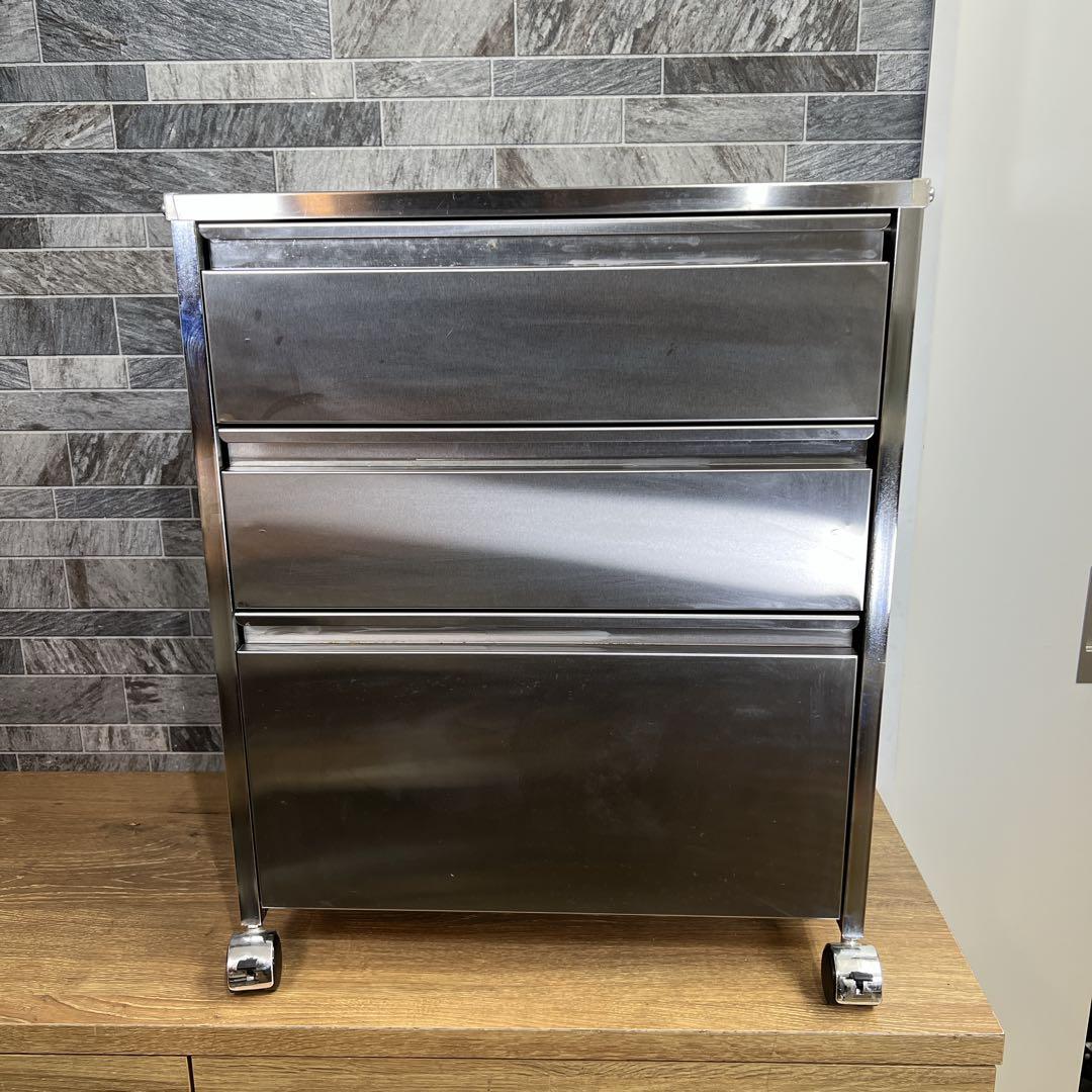 希少】dinos ディノス ステンレスシンク下収納 引き出し収納 ワイド