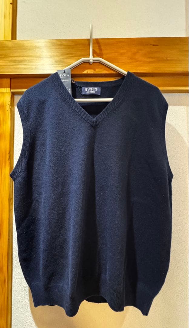 カシミヤ100%Vネックベスト カシミヤ100% Vネックベスト メンズ M～5L (カシミヤ カシミア