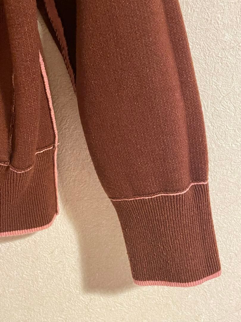 完売品 LINKABLE リンカブル リバーシブルカーディガン バイカラー