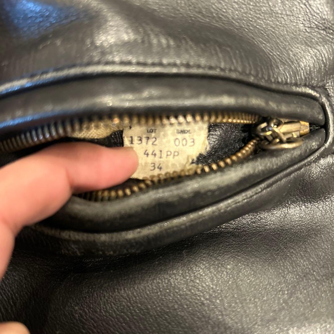 T*様 〔極上70s〕 Schott シングル レザージャケット ライナー付 短