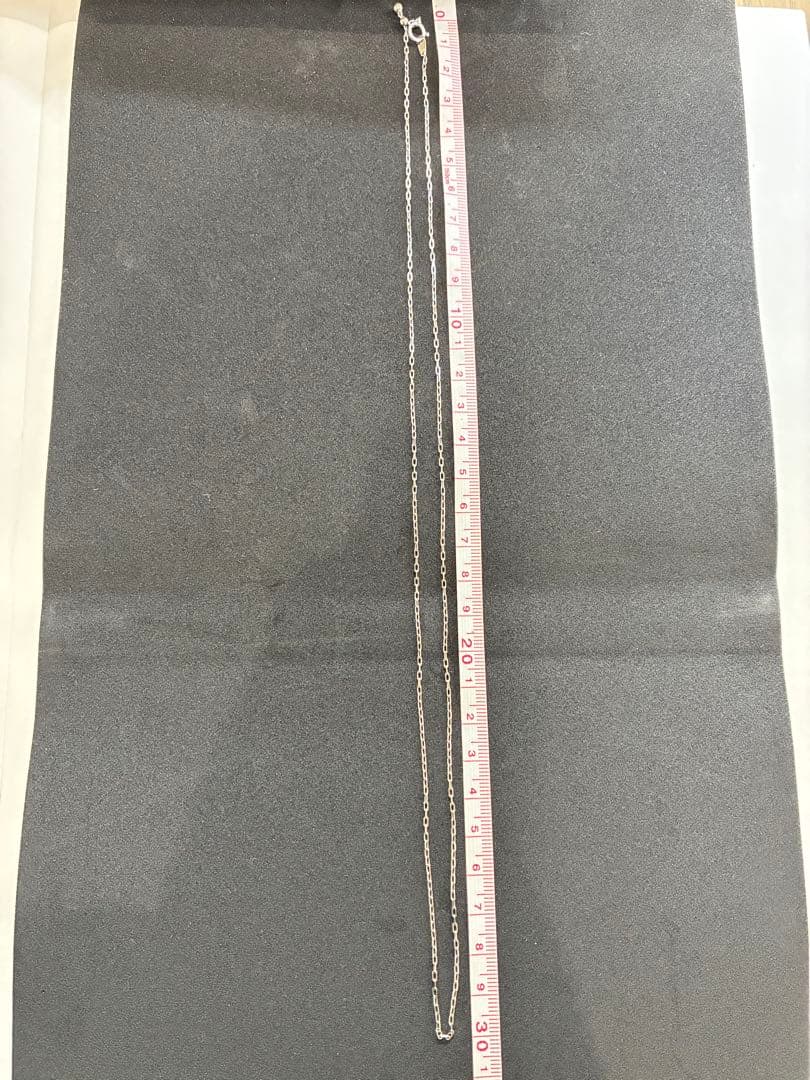 pt850 プラチナネックレス　60cm 調整可　4.4g ロングメンズチェーン