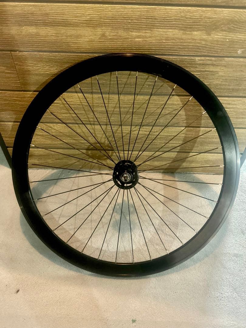 初期Leader735純正ホイール前輪】重量1.14kg美品ピスト/フリー用