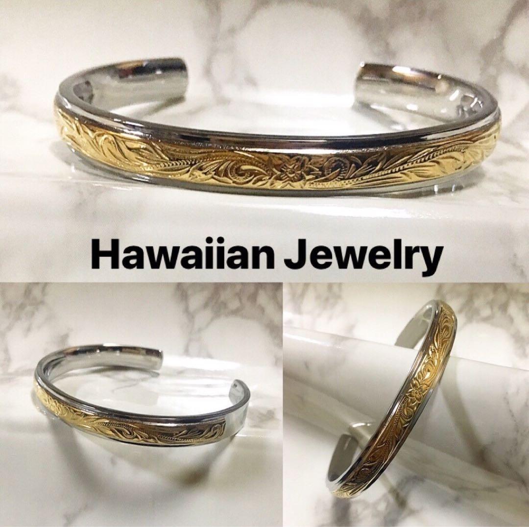 ハワイアンジュエリー バングル ブレスレット メンズ レディース 男 高級 美品 ハワイアン ジュエリー バングル ブレスレット メンズ レディース