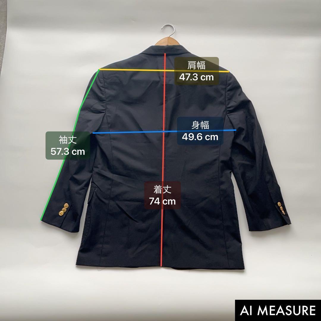 ブルックスブラザーズ ロロピアーナ テーラードジャケット 濃紺 金