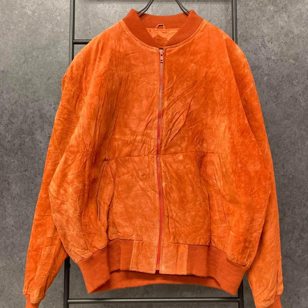 《US古着》ヴィンテージ スエード/レザー ジャケット/ブルゾン メンズL-XL