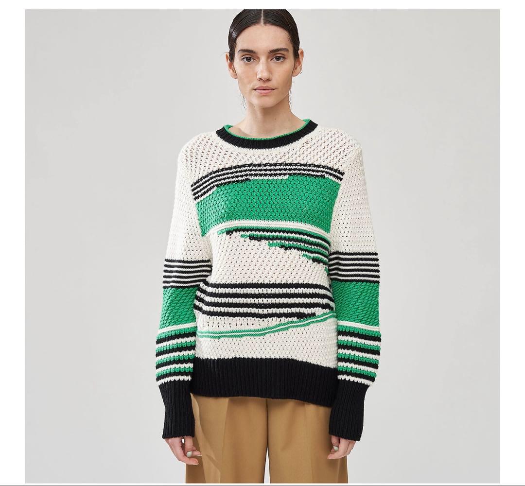 新品　デプレ　ミックスステッチ クルーネックプルオーバーニット　caban 新品 デプレ ミックスステッチ クルーネックプルオーバーニット caban