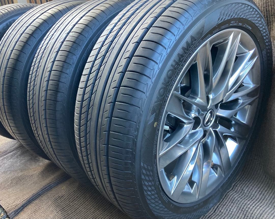 レクサスLS500h 純正245/50RF19夏タイヤアルミ4本セット Audi（アウディ） LEXUS レクサス LS500 純正 19インチ 8J+25 PCD120