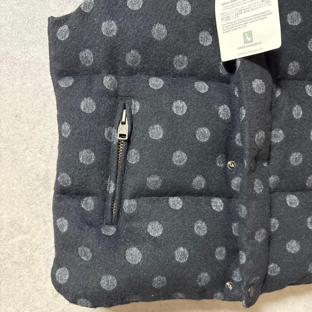 極美品】パーリーゲイツ ダウンベスト グースダウン ドット柄 サイズ1