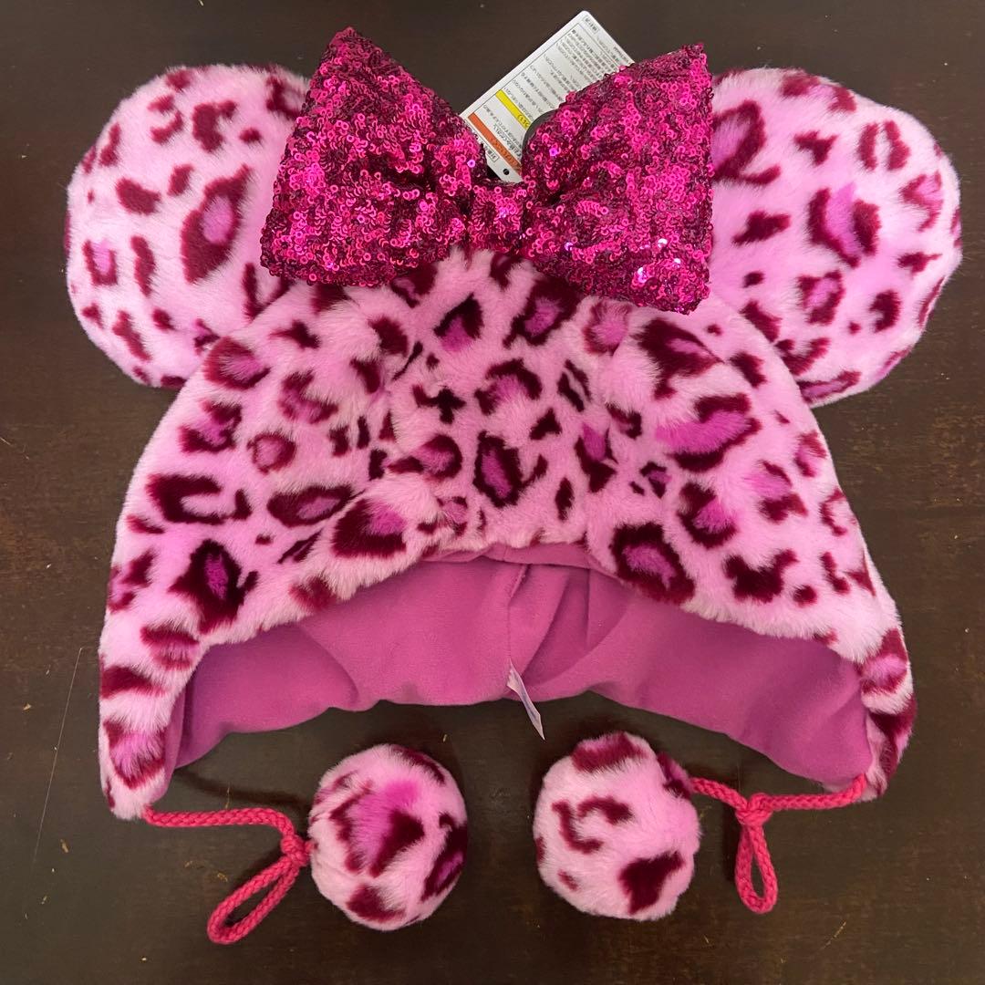 新品】ミニー ファンキャップ ピンク レオパード ディズニーリゾート