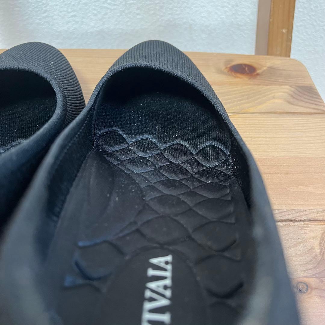 VIVAIA パンプス ウェッジソール ブラック メッシュ ニット ヒール 39