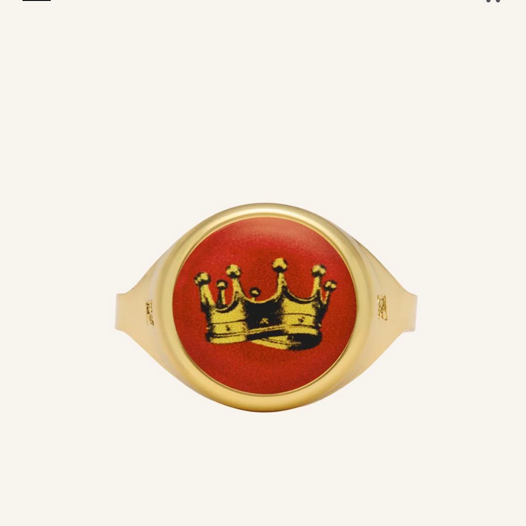 箱付き】常田大希 POINTLESS JOURNEY 指輪 クラウン レッド