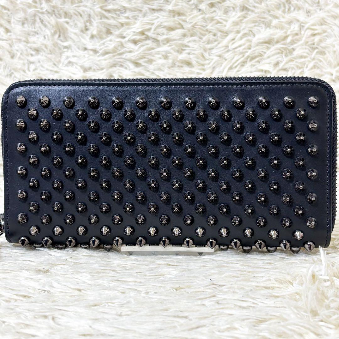 未使用】クリスチャンルブタン 長財布 パネトーネ スパイクスタッズ