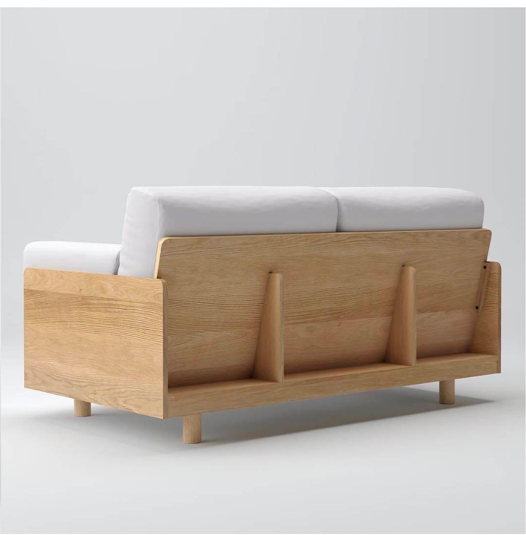 最終価格】廃版 無印良品 板と脚でできた木製ソファフレーム 2.5