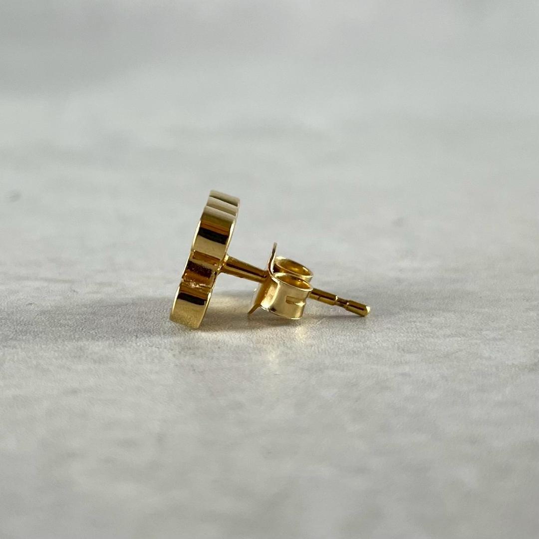 現行 CELINE セリーヌ トリオンフ ラインストーン ピアス ゴールド