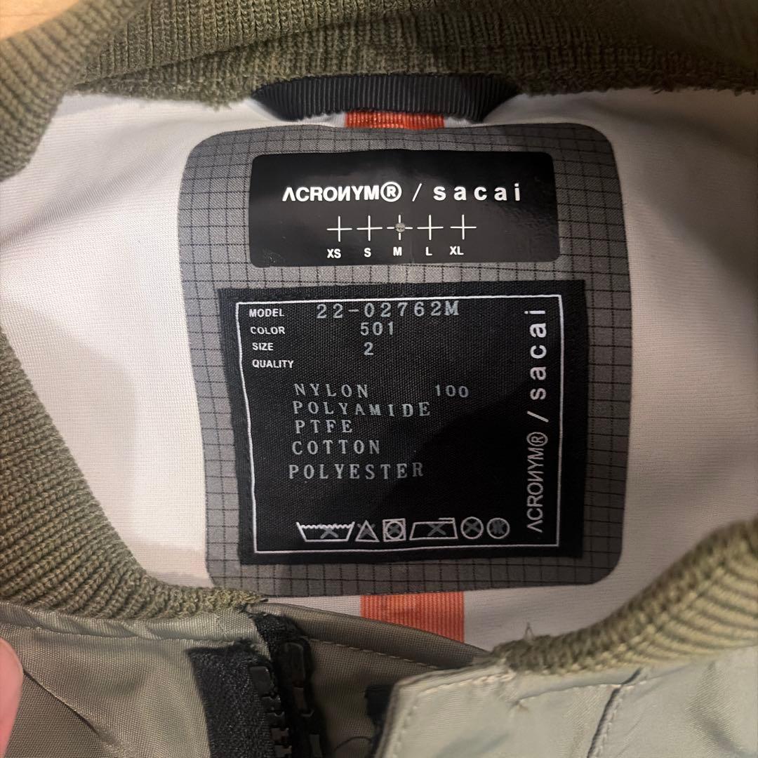 ロドニー様専用 Sacai Acronym Bomber Jacket - メルカリ