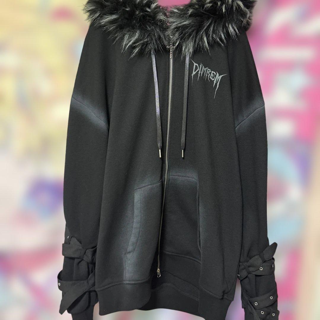 DIMREM】超ハトメファーフードパーカー DimMoire - メルカリ