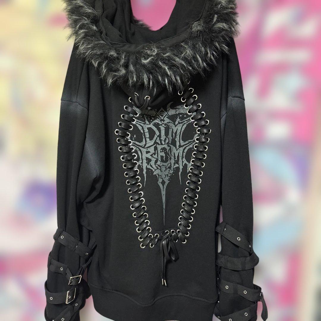 DIMREM】超ハトメファーフードパーカー DimMoire - メルカリ