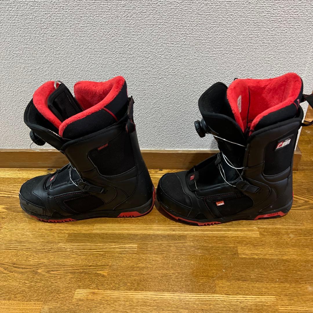 スノーボードブーツ 男性用 黒/赤 26.5Cm - メルカリ