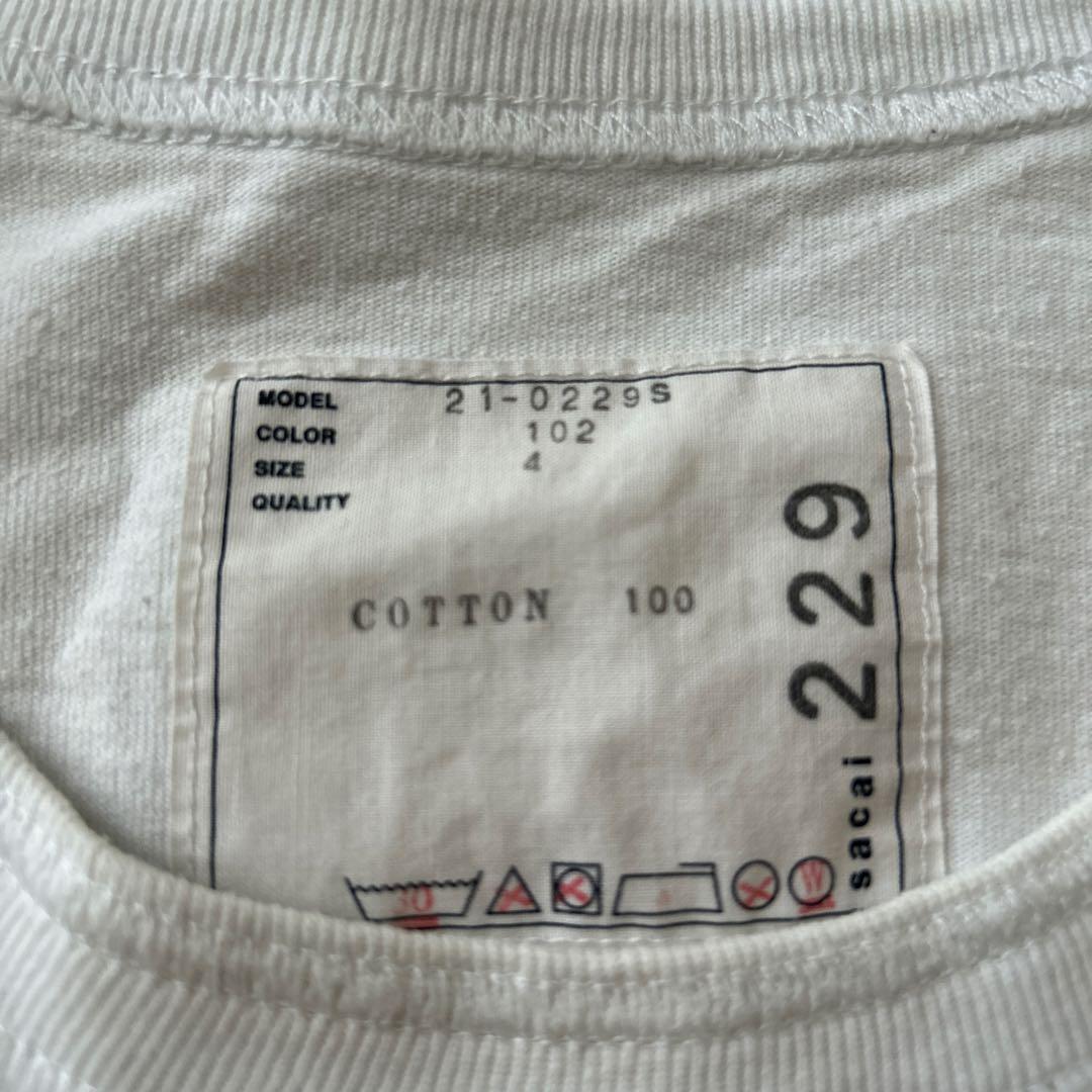 ロンT フェイクレイヤード 白 sacai コラボ francois K - メルカリ