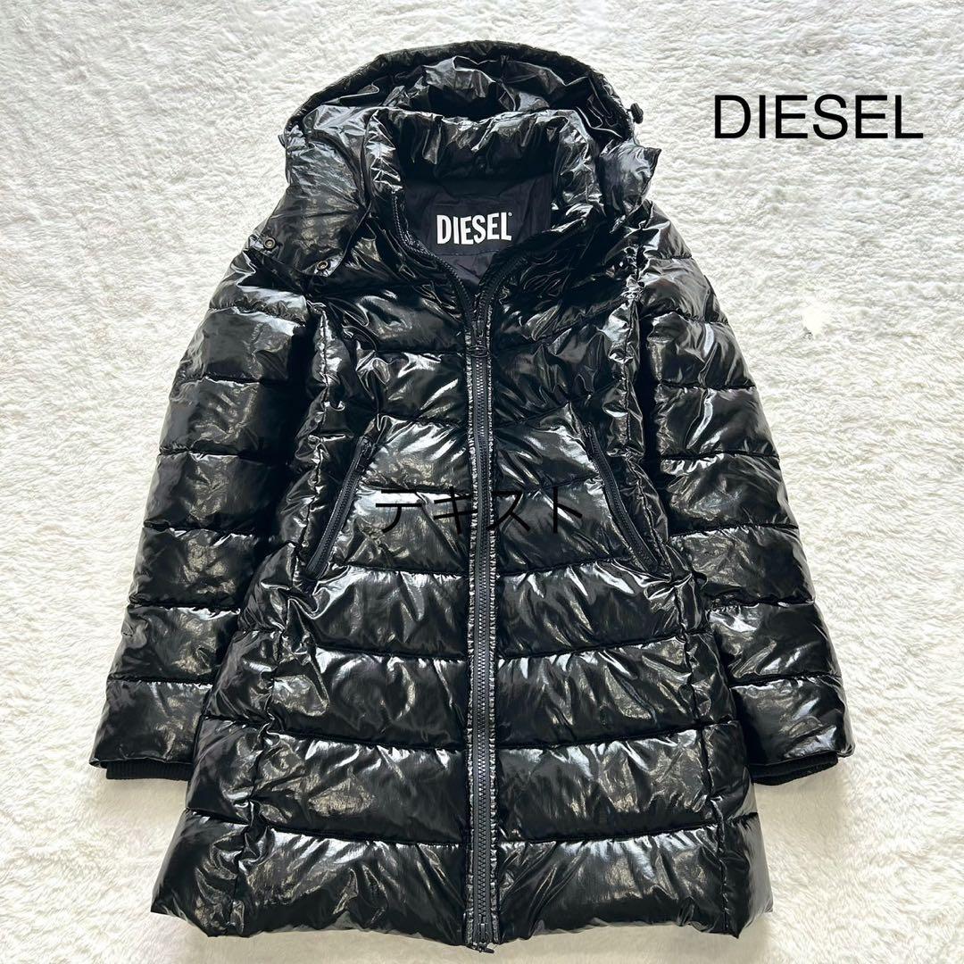 極美品】DIESEL ディーゼル ダウンコート エナメル ブラック M - メルカリ