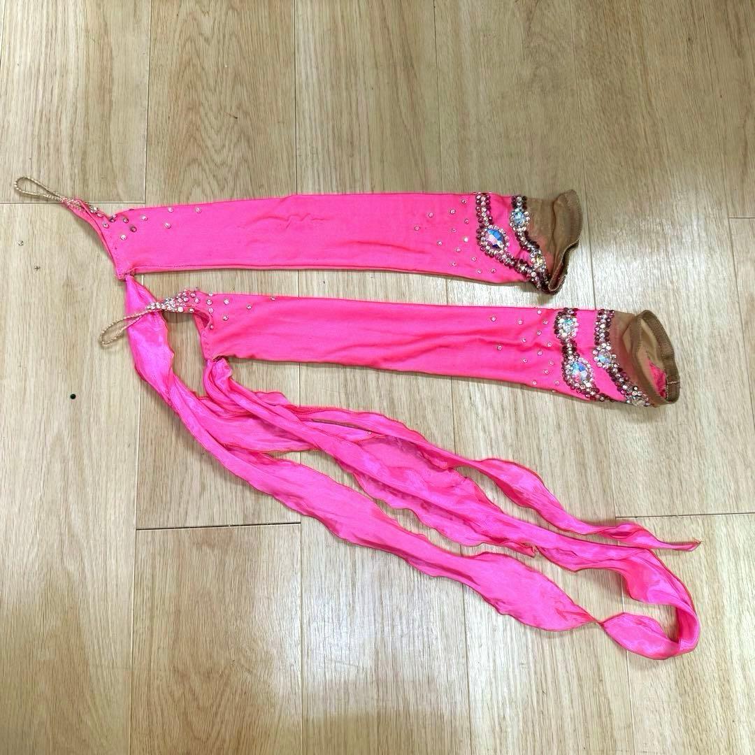 Y5697☆SM☆ピンク オーストリッチ スワロ スタンダードドレス☆社交