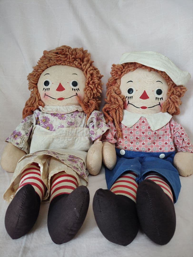 Raggedy　ジョジーン　ペアドール　38cm　アン　アンディ　レア 希少 激レア ラガディ めちゃくちゃ可愛いアンとアンディ BIGサイズ