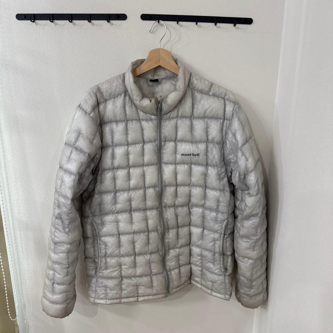 mont-bell グレー キルティングダウンジャケット　ex1000 US プラズマ 1000 ダウンジャケット Men's｜モンベル