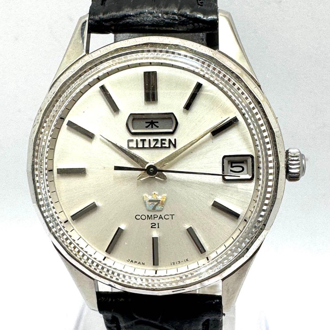 ⭐️シチズンセブンコンパクト21石自動巻ディデート⭐️オーバーホール済み⭐️ シチズン クリスタルセブン 21石 ACSS 52903a-C 自動巻 OH済 昭和42年