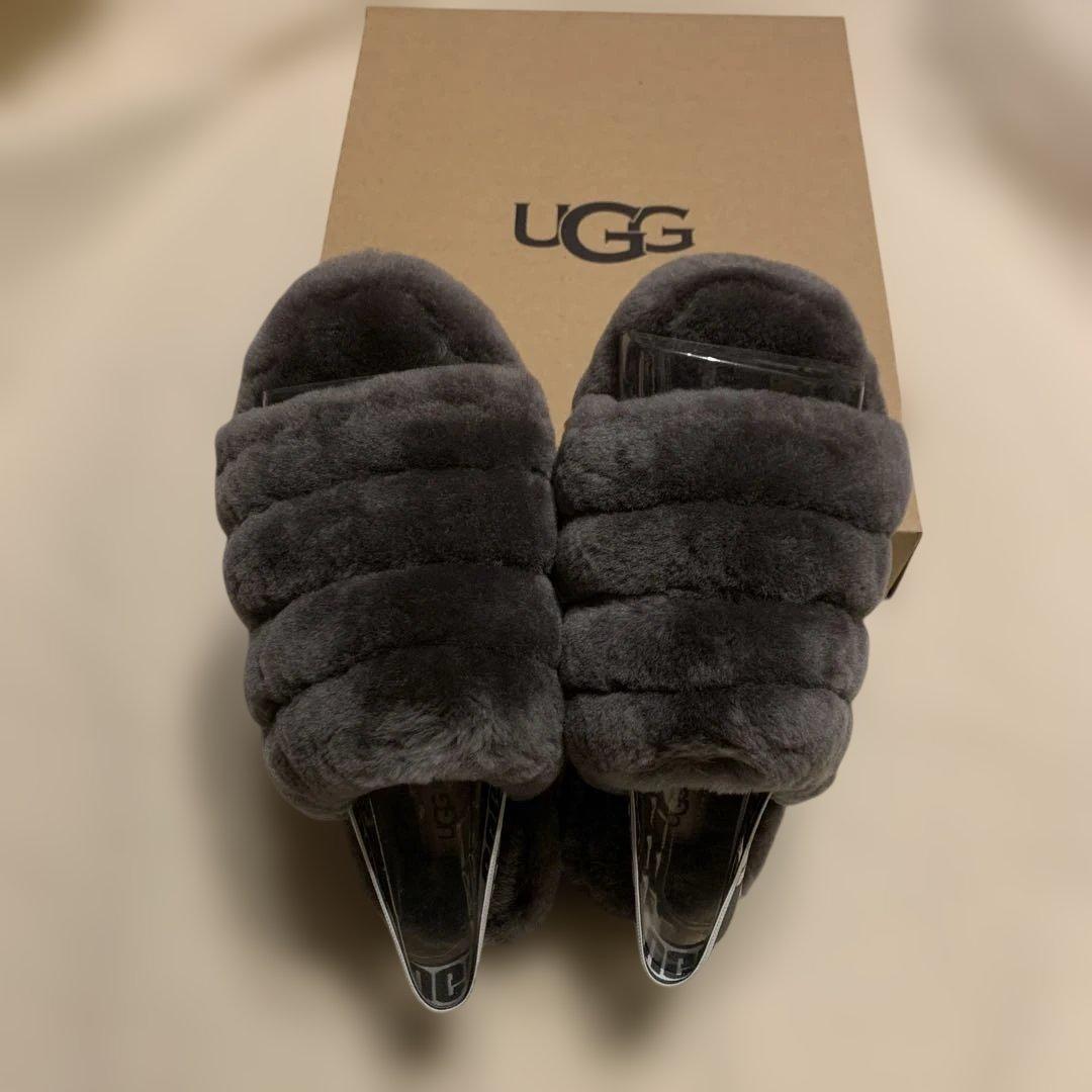 新品】☆アグ☆ ディスコクロススライド ファーサンダル 23㎝アグ