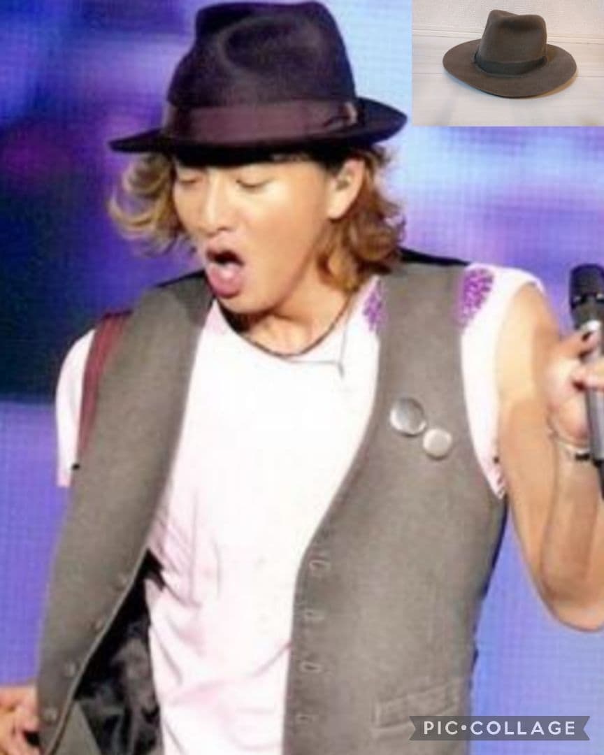 木村拓哉さん愛用【ボルサリーノ】中折れラビットファーフェルトハット