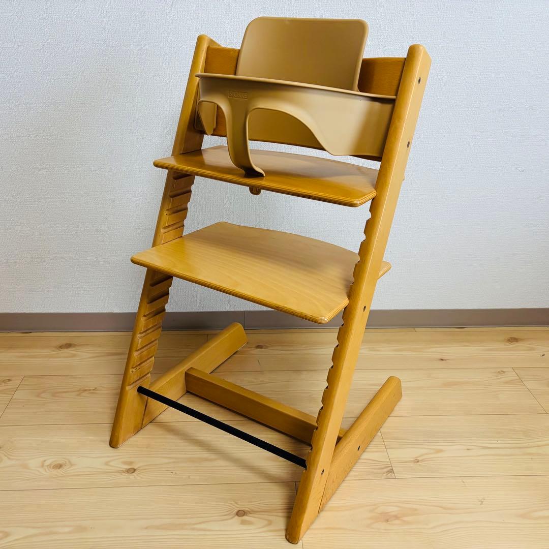 ベビーセット付き！　ストッケ　トリップ トラップ　ベビーチェア　ナチュラル ストッケ トリップ トラップ ベビーセット² | 幼児用ハイチェア