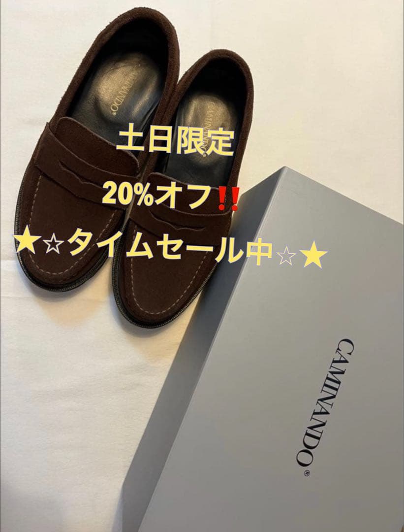 Caminando ブラウン ローファー Caminando(カミナンド) ミッドカット ローファー ブラウン サイズ 5