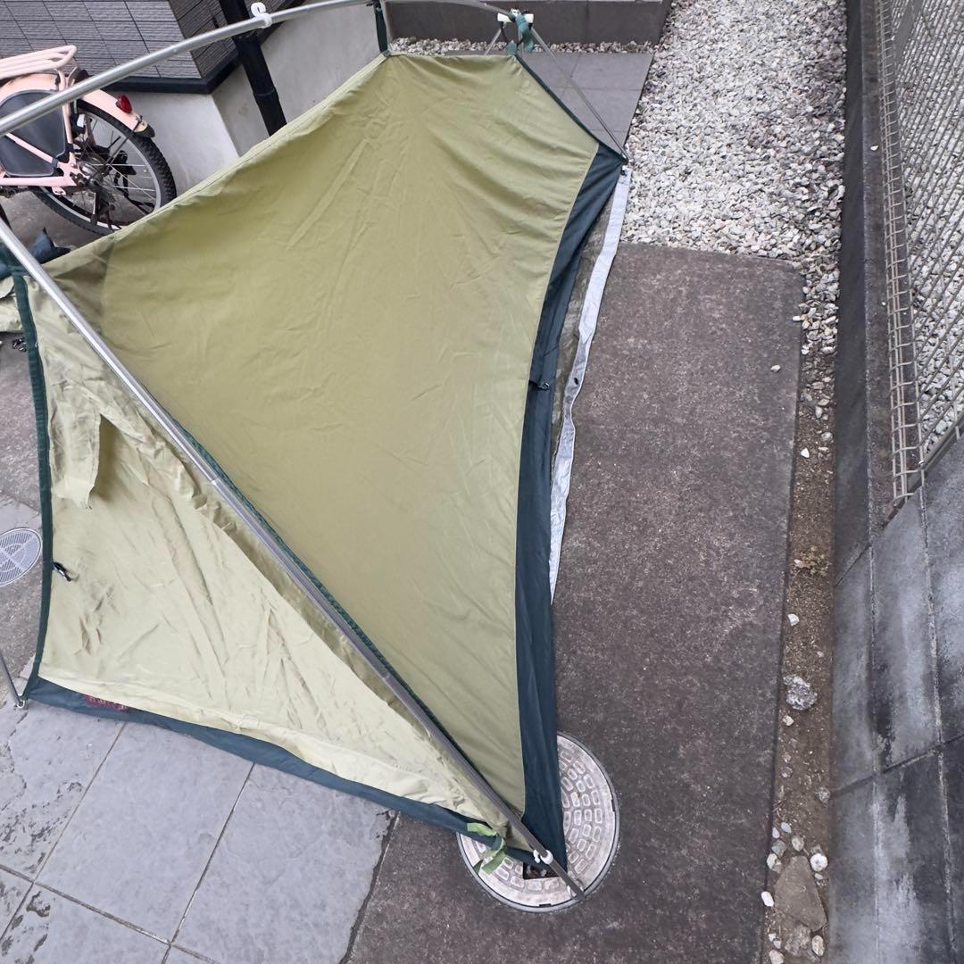 人気モンベル ムーンライトテント 1型アイボリー 純正グランドシート付